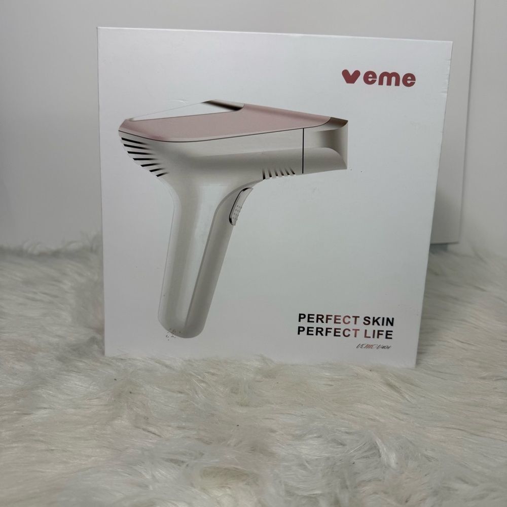 IPL Hair Removal Device - Pink and White